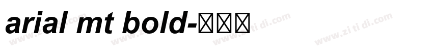 arial mt bold字体转换